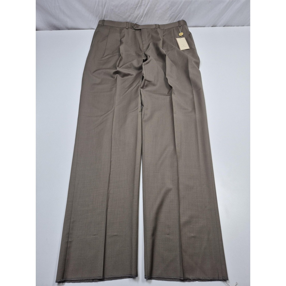 Peerless Couture International Dress Pants Mens 42x36 Wool Pleated Unhemmed NWT
